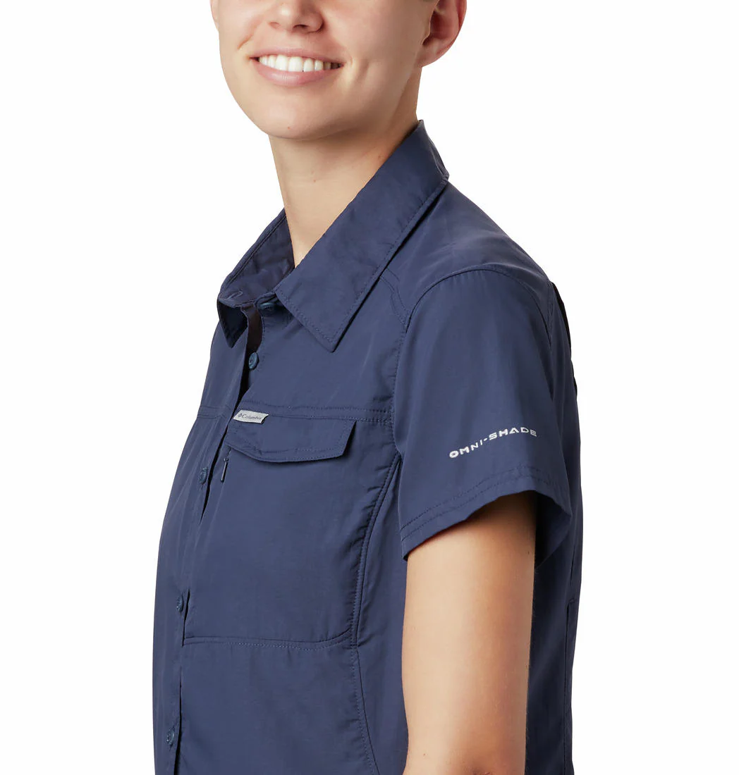 Columbia Women Navy Blue Silver Ridge 2.0 Short Sleeve (Sun Protection) - Image 2