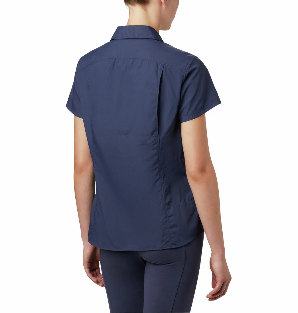 Columbia Women Navy Blue Silver Ridge 2.0 Short Sleeve (Sun Protection) - Image 6