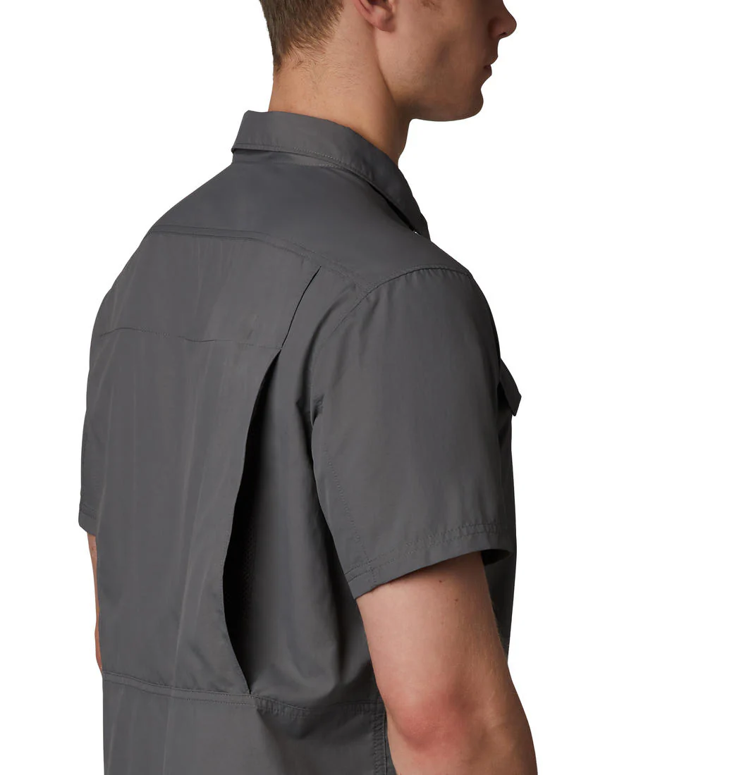 Columbia Men Grey Silver Ridge 2.0 Short Sleeve Shirt (Sun Protection) - Image 6