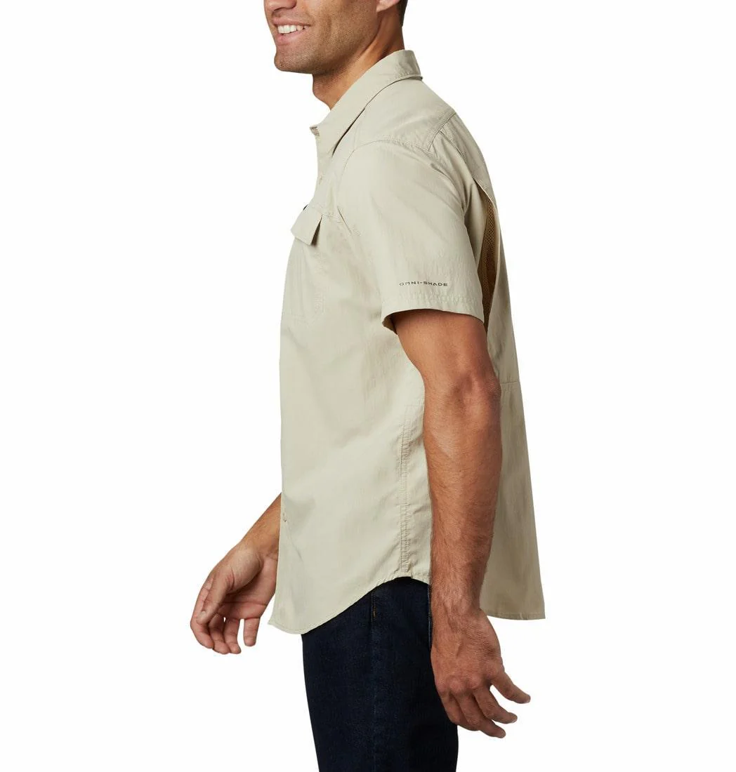 Columbia Men Beige Silver Ridge 2.0 Short Sleeve Shirt (Sun Protection) - Image 4