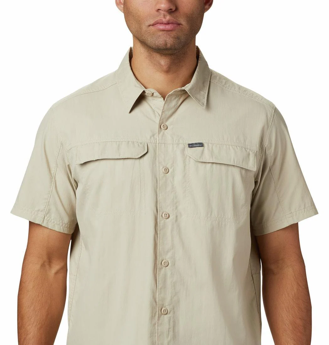 Columbia Men Beige Silver Ridge 2.0 Short Sleeve Shirt (Sun Protection) - Image 6