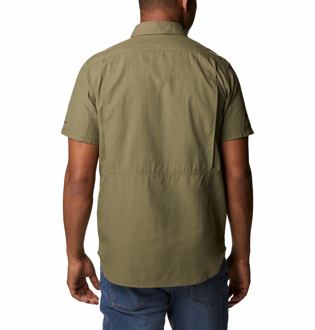 Columbia Men Green Silver Ridge 2.0 Short Sleeve Shirt (Sun Protection) - Image 2