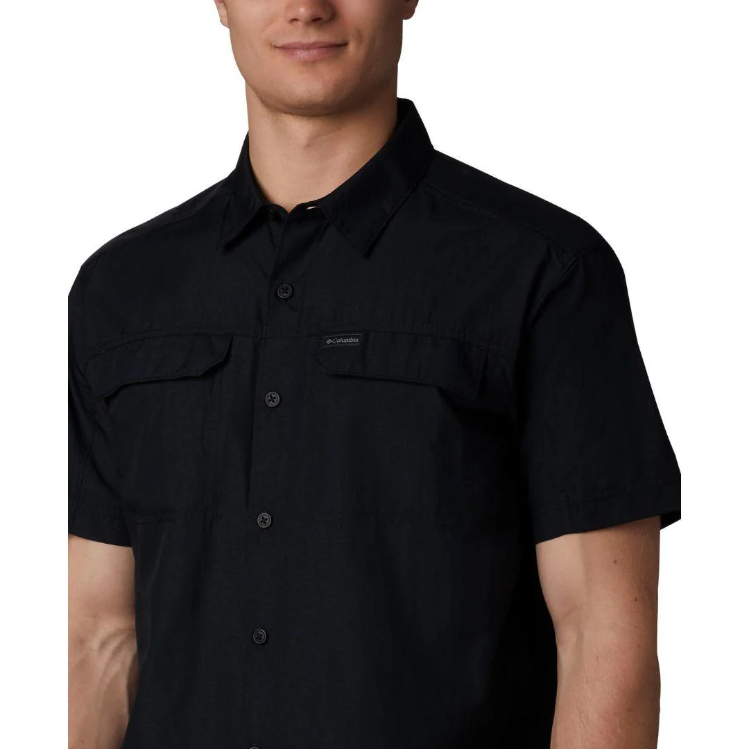 Columbia Men Black Silver Ridge 2.0 Short Sleeve Shirt (Sun Protection) - Image 4