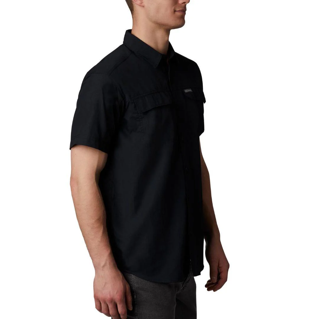 Columbia Men Black Silver Ridge 2.0 Short Sleeve Shirt (Sun Protection) - Image 5