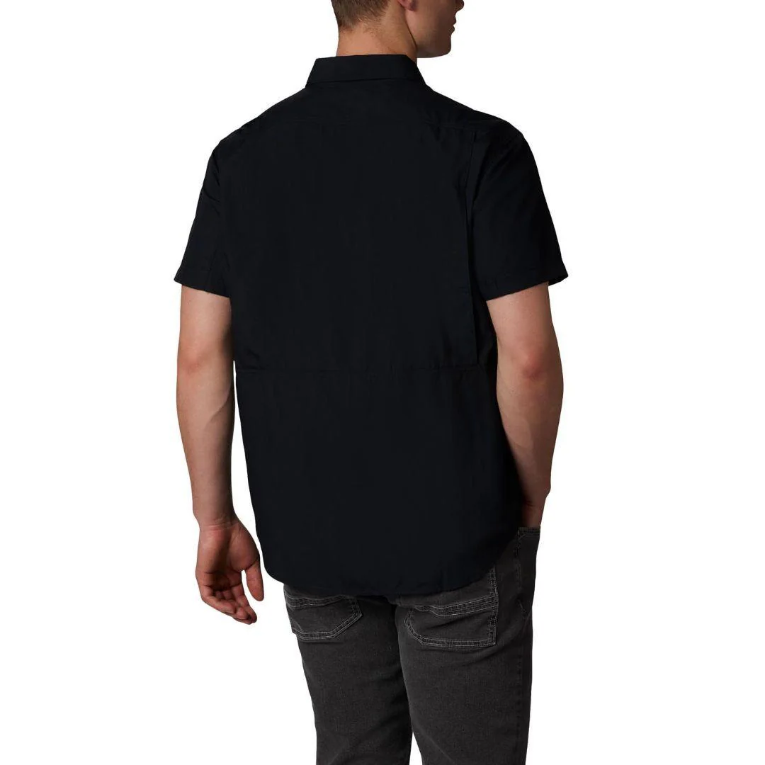 Columbia Men Black Silver Ridge 2.0 Short Sleeve Shirt (Sun Protection) - Image 6