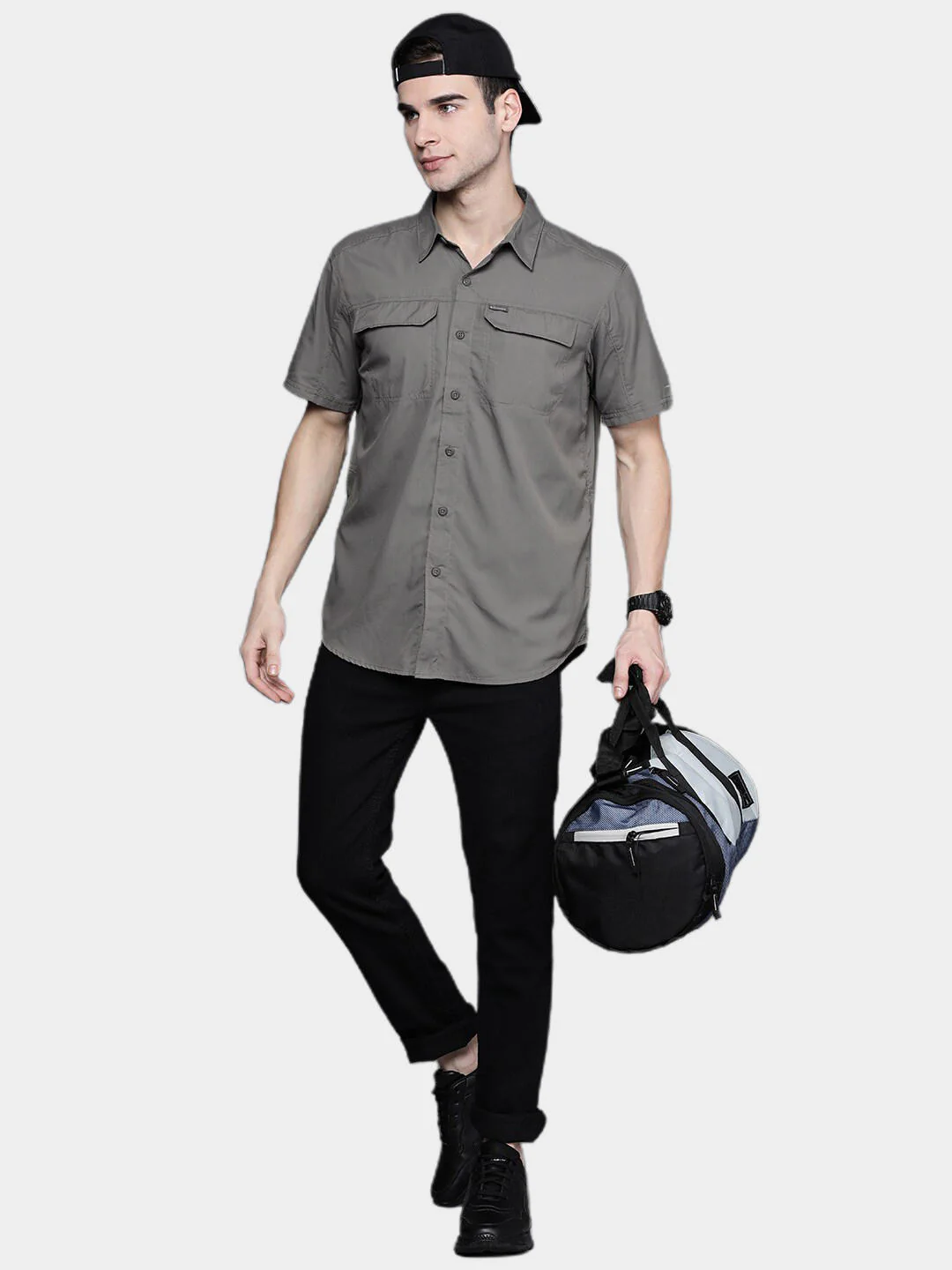 Columbia Men Grey Silver Ridge 2.0 Short Sleeve Shirt (Sun Protection) - Image 10