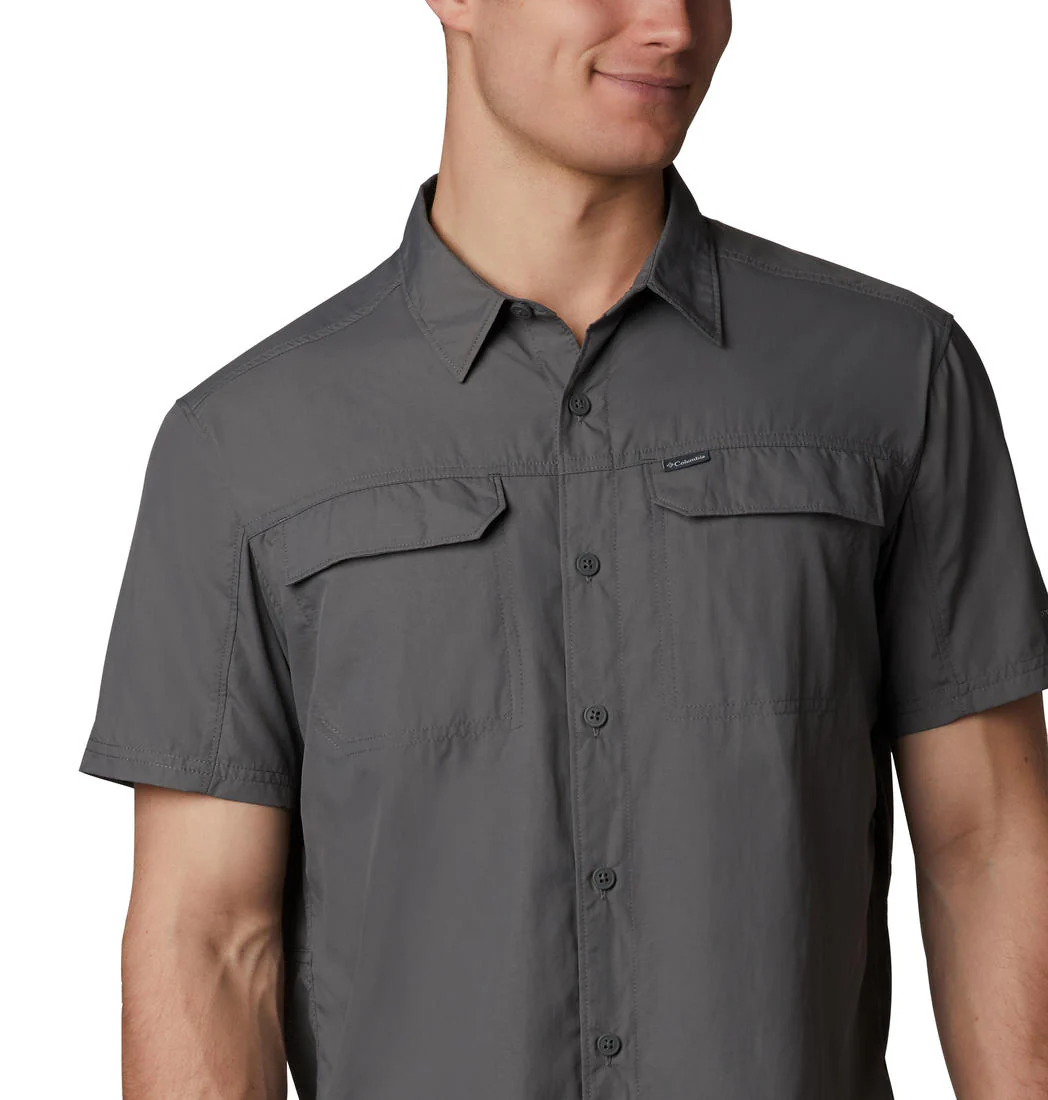Columbia Men Grey Silver Ridge 2.0 Short Sleeve Shirt (Sun Protection) - Image 2