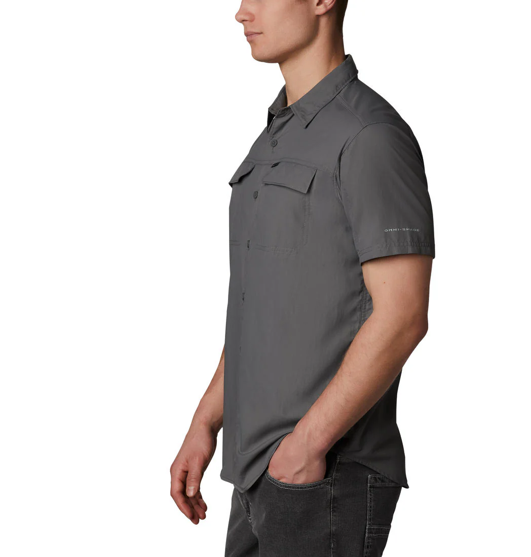 Columbia Men Grey Silver Ridge 2.0 Short Sleeve Shirt (Sun Protection) - Image 4