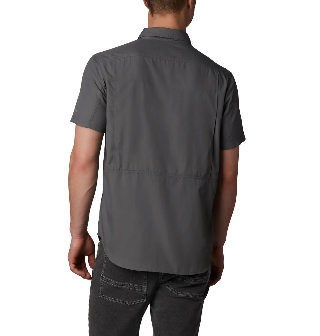 Columbia Men Grey Silver Ridge 2.0 Short Sleeve Shirt (Sun Protection) - Image 6