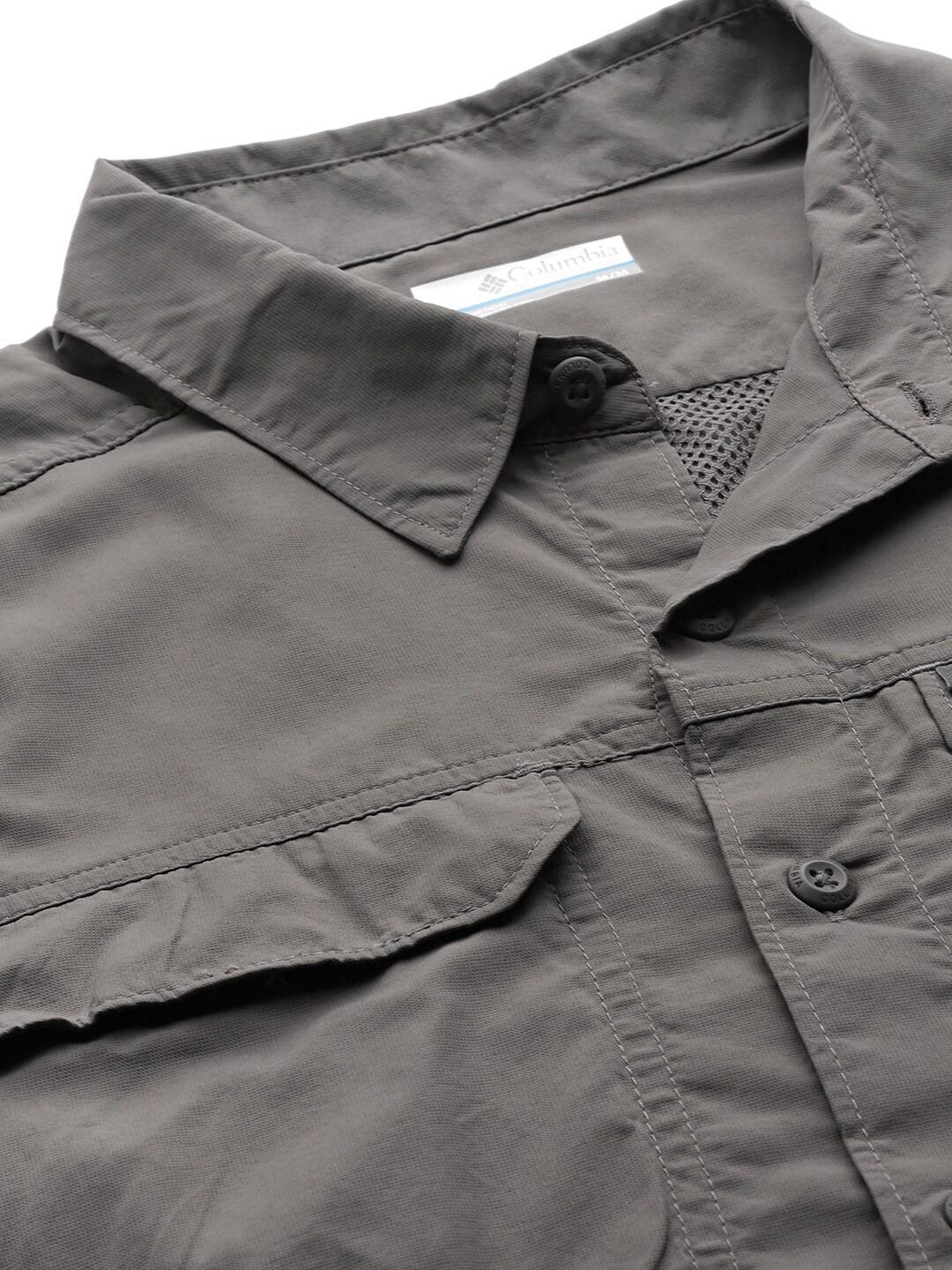 Columbia Men Grey Silver Ridge 2.0 Short Sleeve Shirt (Sun Protection) - Image 7
