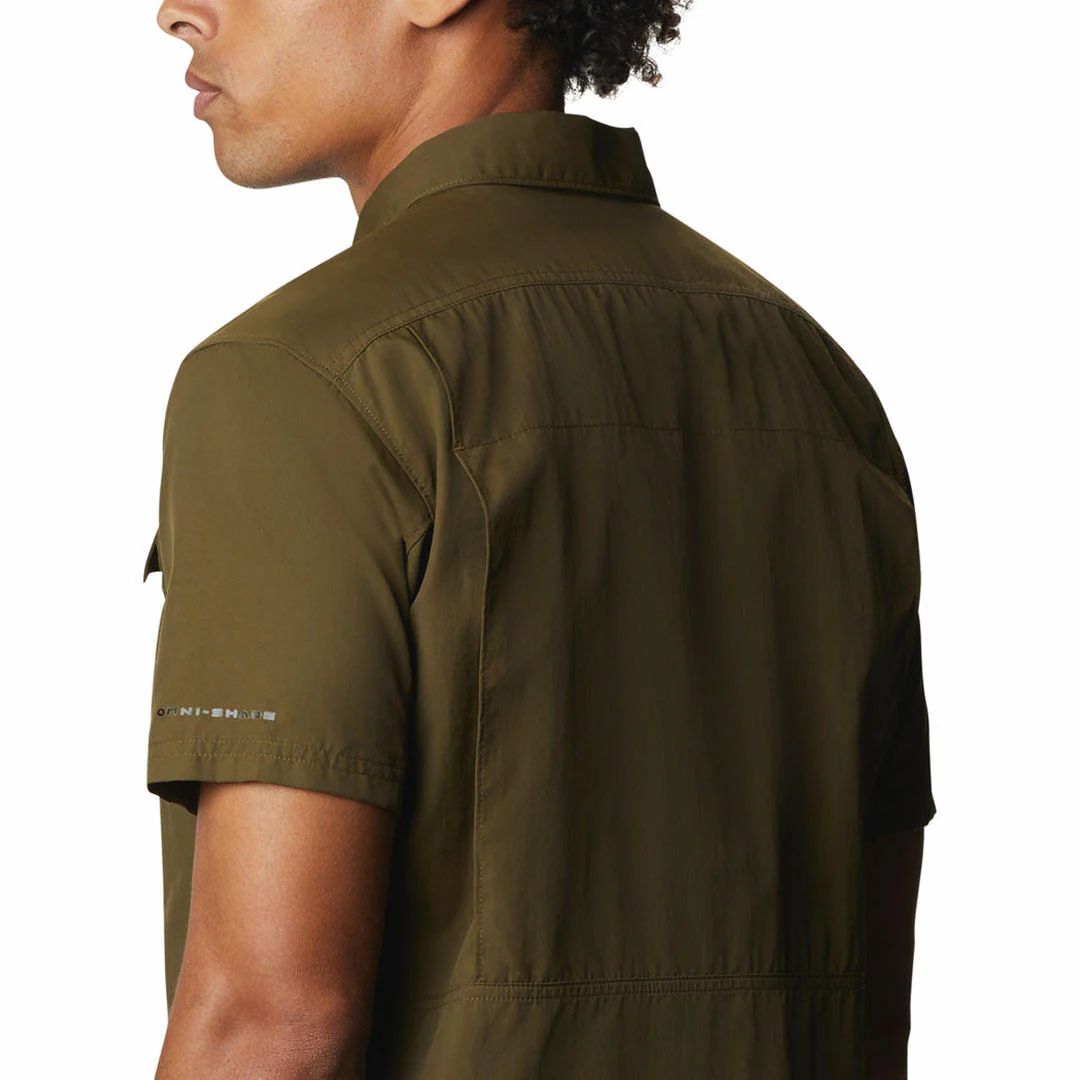 Columbia Men Green Silver Ridge 2.0 Short Sleeve Shirt (Sun Protection) - Image 10