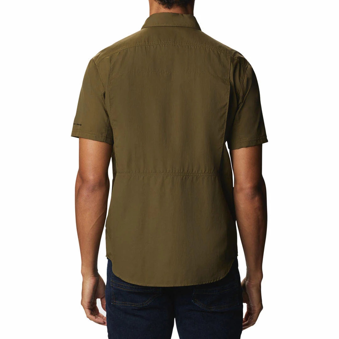 Columbia Men Green Silver Ridge 2.0 Short Sleeve Shirt (Sun Protection) - Image 4