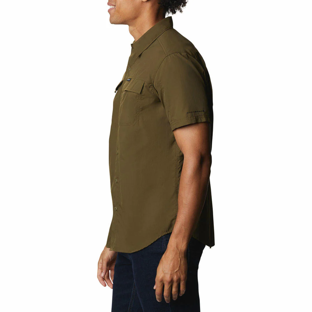 Columbia Men Green Silver Ridge 2.0 Short Sleeve Shirt (Sun Protection) - Image 5