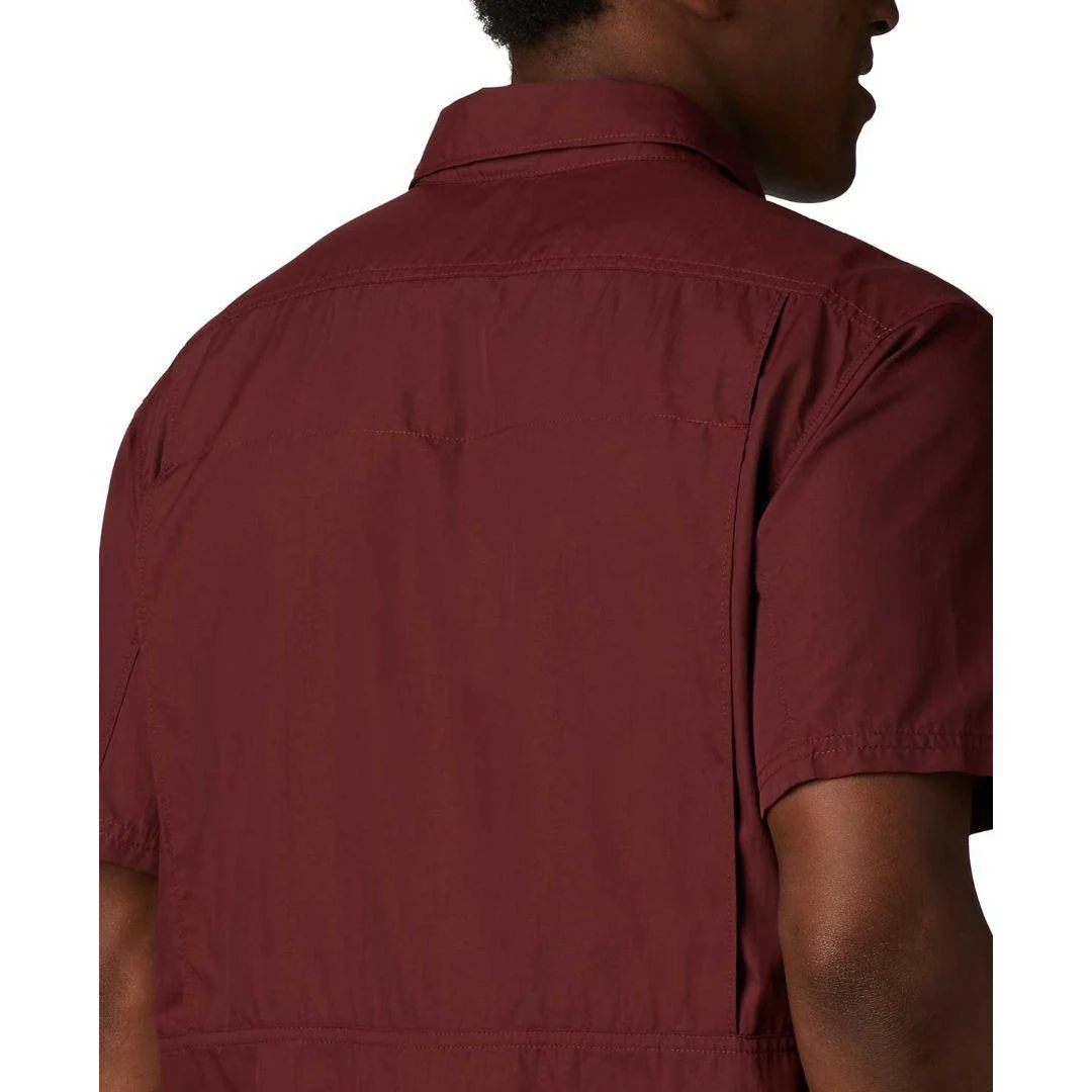 Columbia Men Red Silver Ridge 2.0 Short Sleeve Shirt (Sun Protection) - Image 2