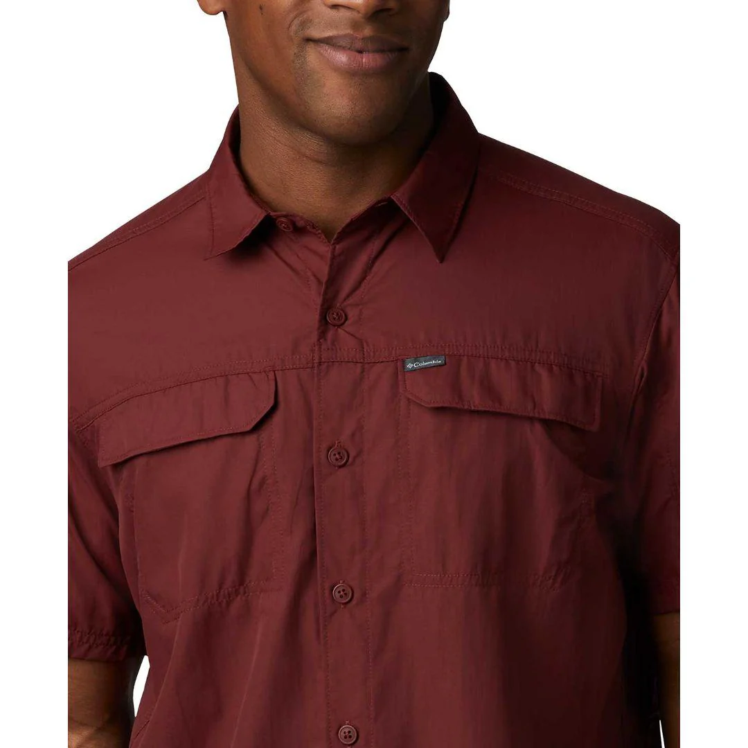 Columbia Men Red Silver Ridge 2.0 Short Sleeve Shirt (Sun Protection) - Image 4