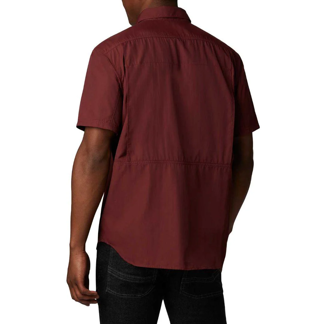 Columbia Men Red Silver Ridge 2.0 Short Sleeve Shirt (Sun Protection) - Image 5