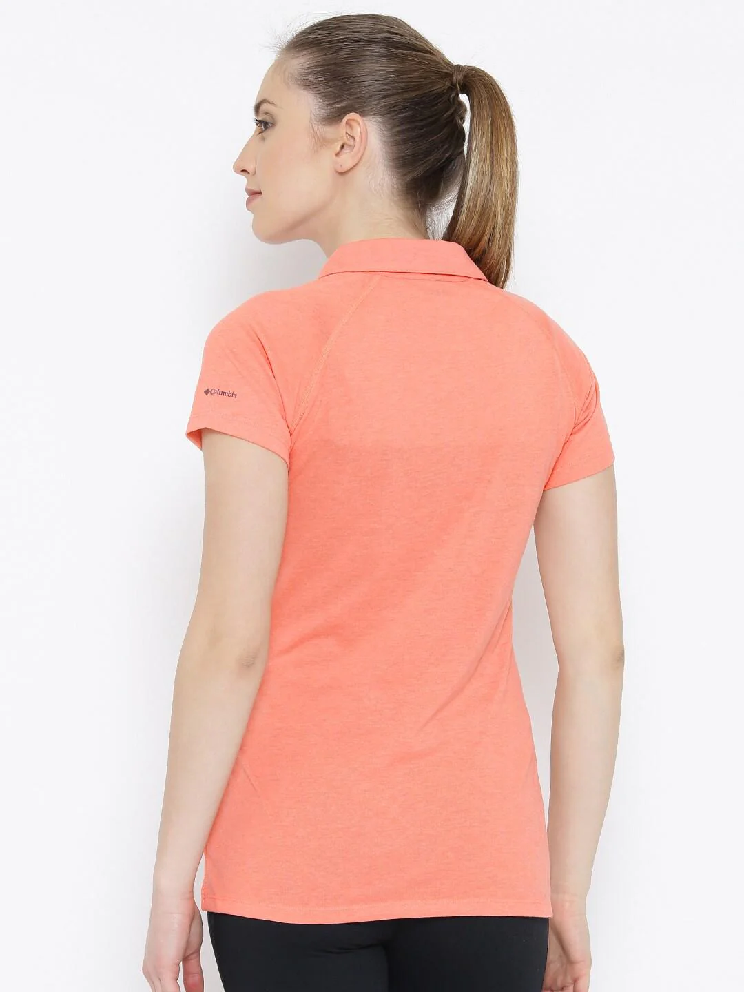 Columbia Women Peach Silver Ridge Zero Polo - Image 4
