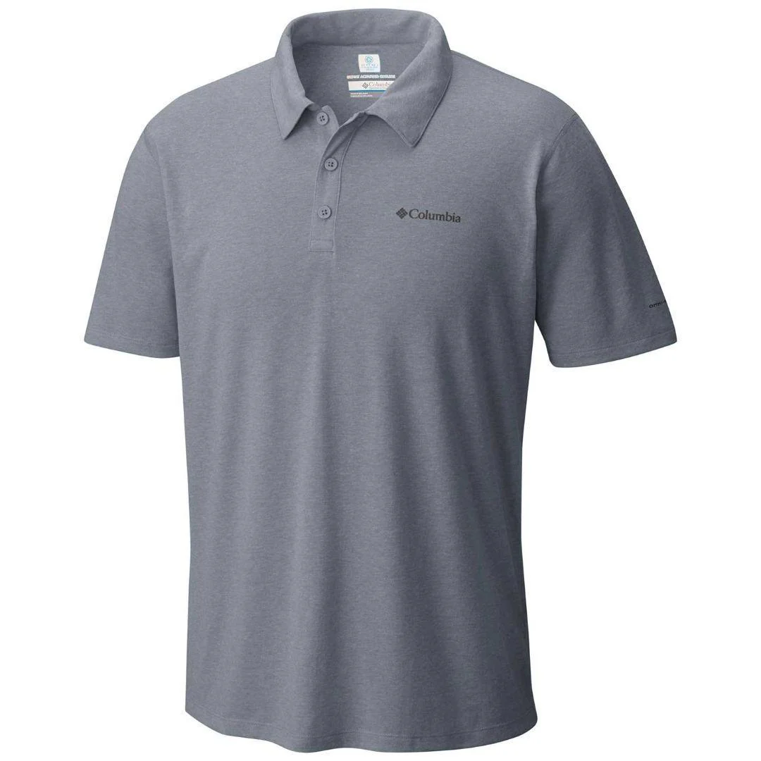Columbia Men Grey Silver Ridge Zero Polo