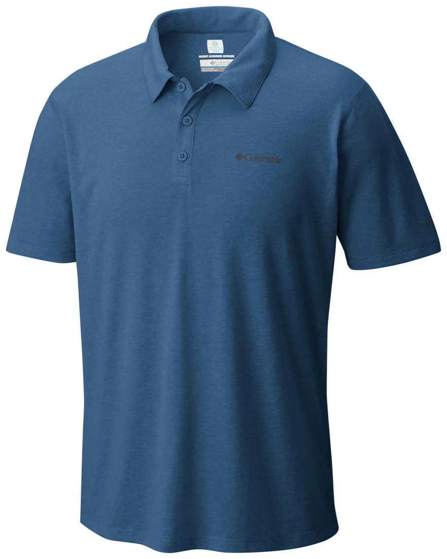 Columbia Men Blue Silver Ridge Zero Polo