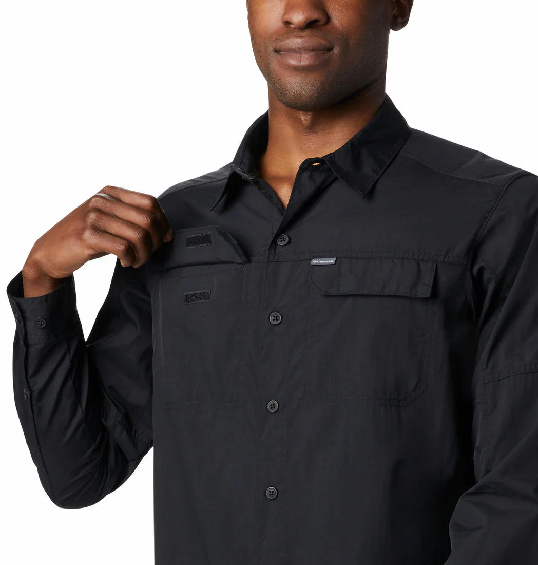 Columbia Men Black Silver Ridge2.0 Long Sleeve Shirt (Sun Protection) - Image 2