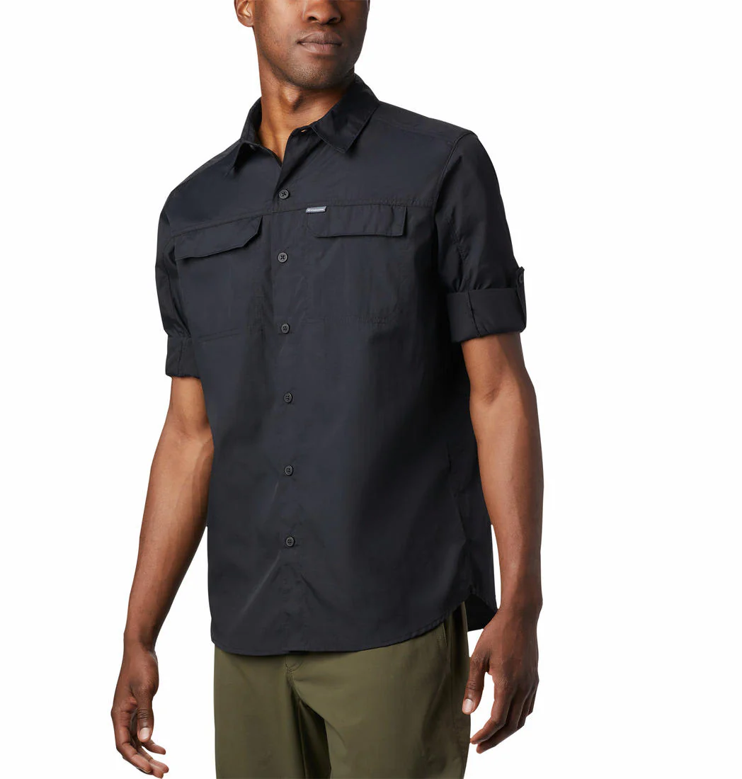 Columbia Men Black Silver Ridge2.0 Long Sleeve Shirt (Sun Protection) - Image 3