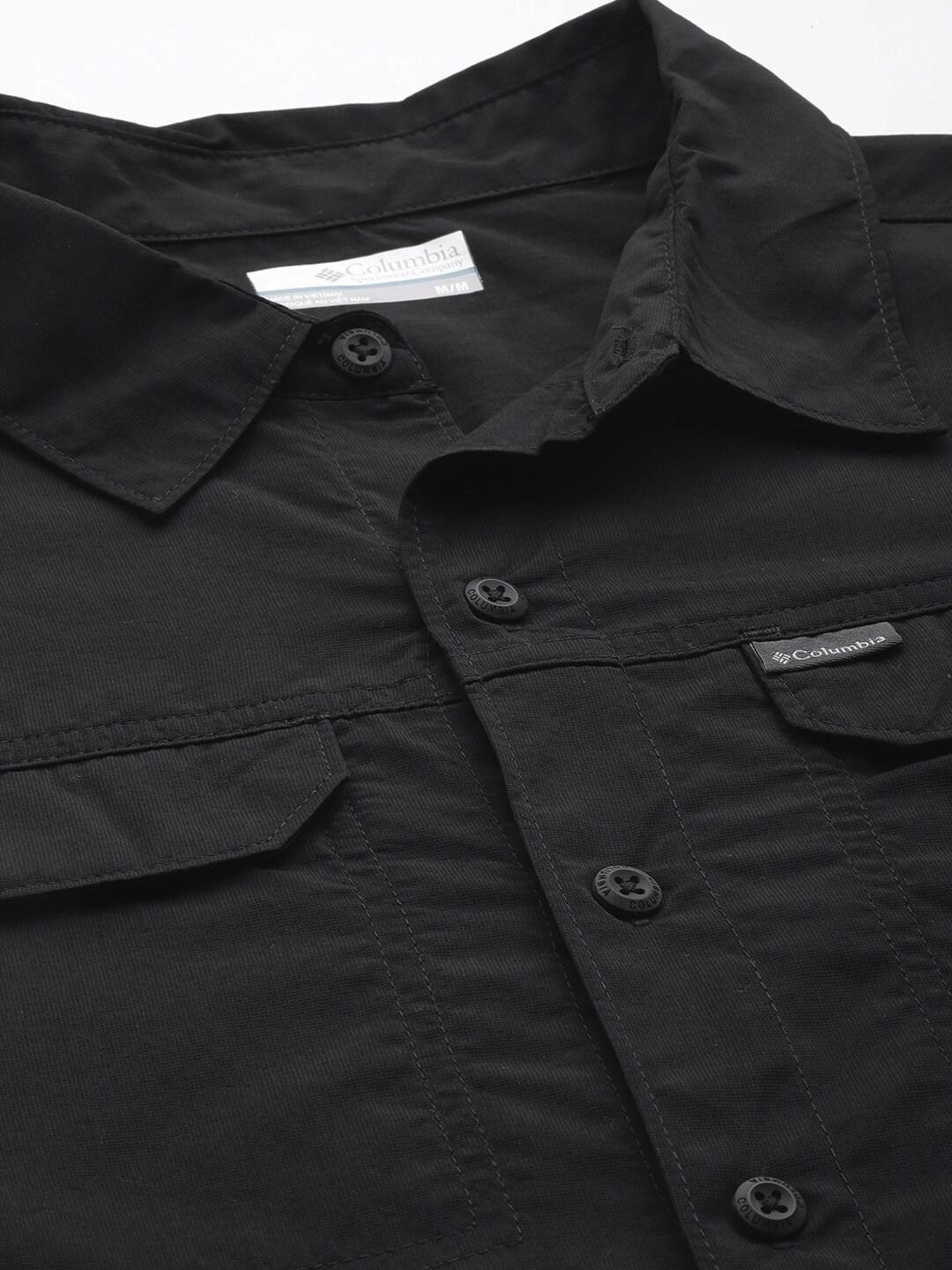 Columbia Men Black Silver Ridge2.0 Long Sleeve Shirt (Sun Protection) - Image 4