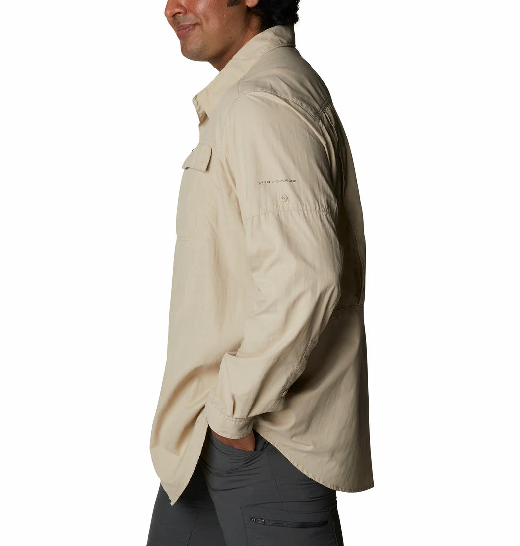 Columbia Men Beige Silver Ridge2.0 Long Sleeve Shirt (Sun Protection) - Image 5