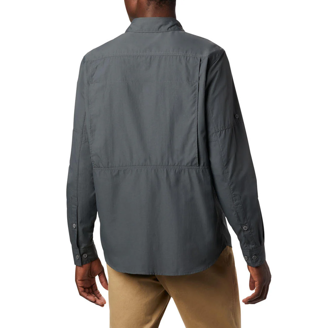 Columbia Men Grey Silver Ridge2.0 Long Sleeve Shirt (Sun Protection) - Image 4
