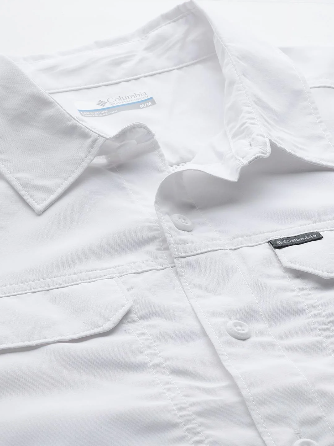 Columbia Men White Silver Ridge2.0 Long Sleeve Shirt (Sun Protection) - Image 6