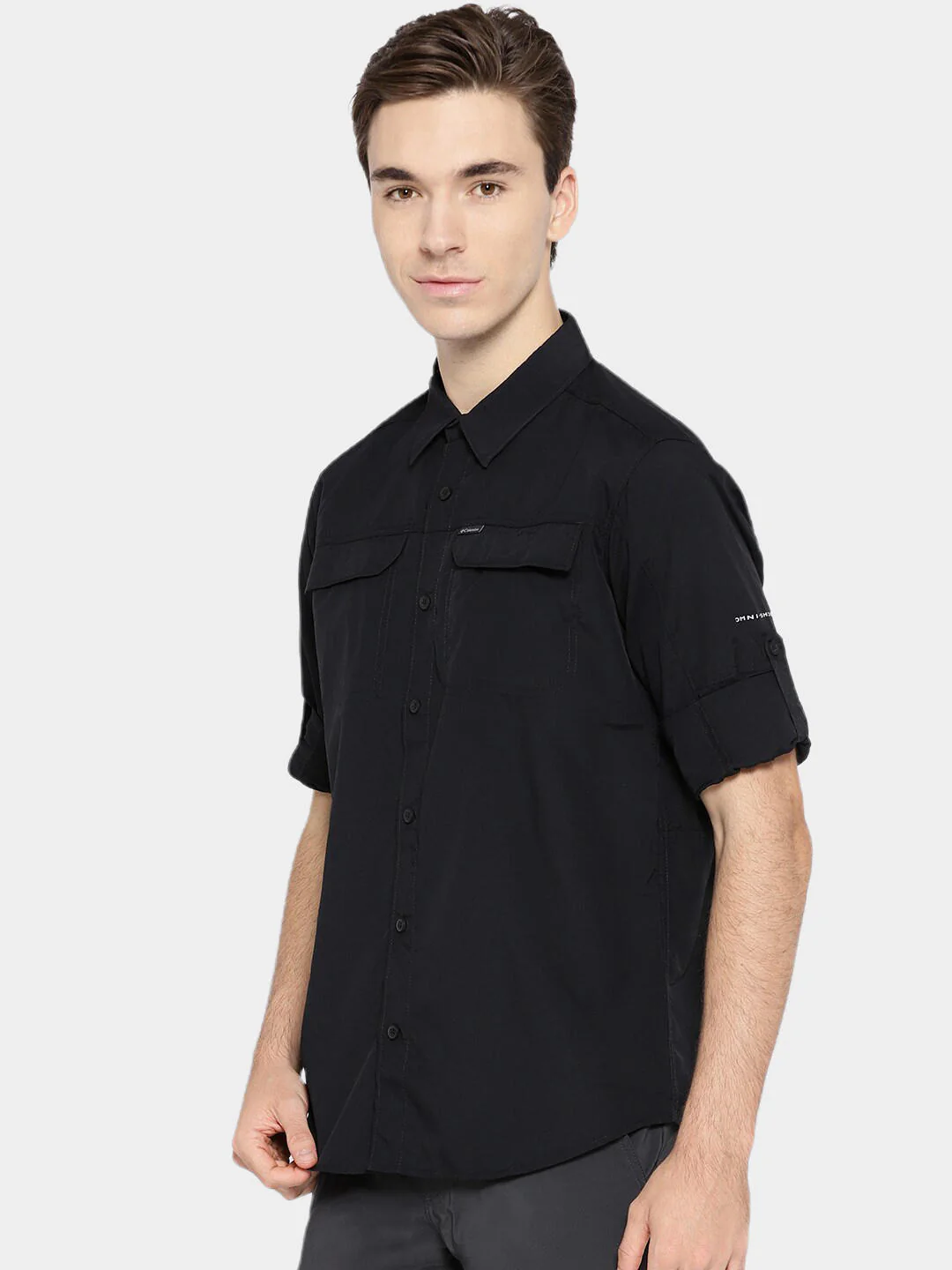 Columbia Men Black Silver Ridge 2.0 Long Sleeve Shirt (Sun Protection) - Image 4