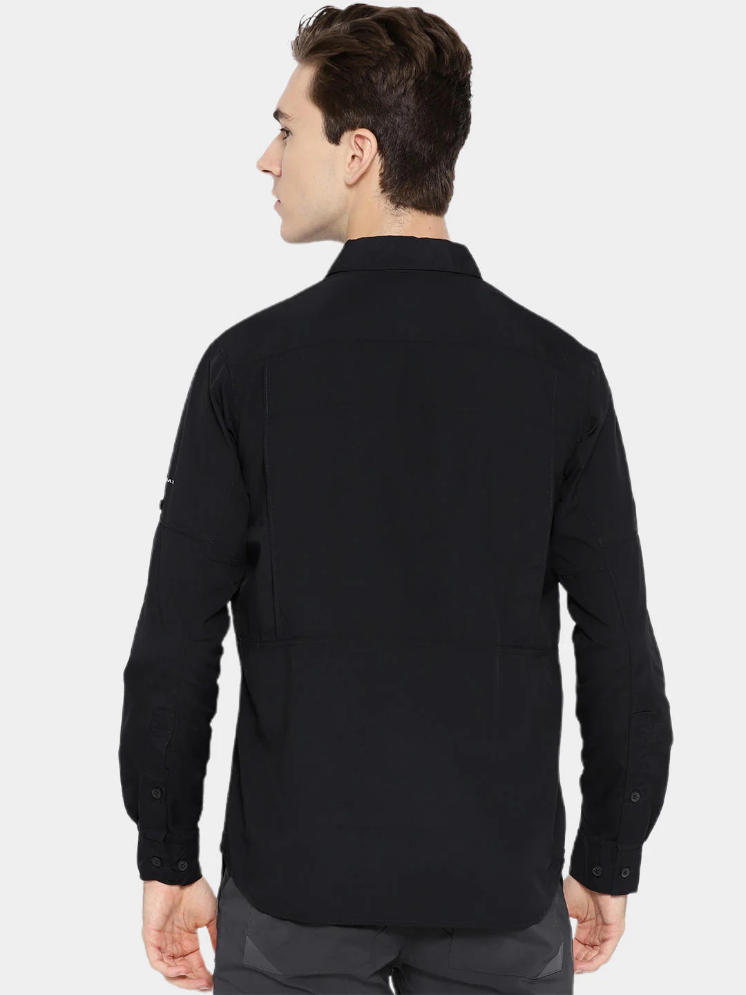Columbia Men Black Silver Ridge 2.0 Long Sleeve Shirt (Sun Protection) - Image 6