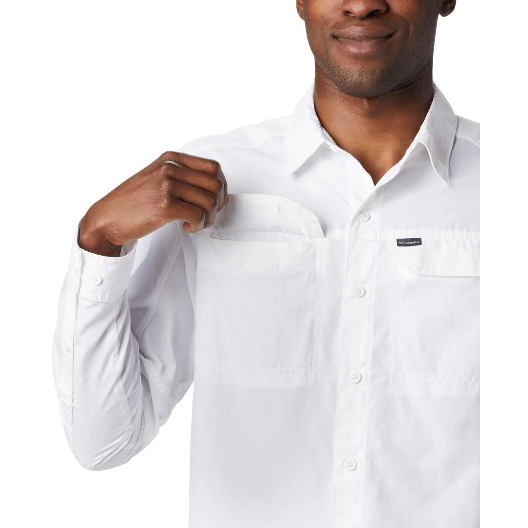 Columbia Men White Silver Ridge 2.0 Long Sleeve Shirt (Sun Protection) - Image 6