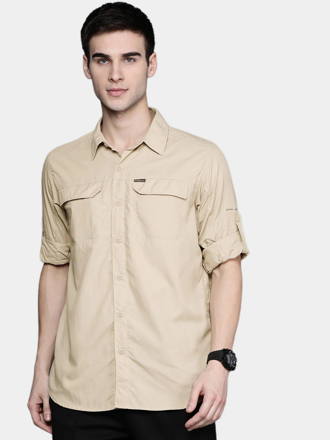 Columbia Men Beige Silver Ridge 2.0 Long Sleeve Shirt (Sun Protection) - Image 10