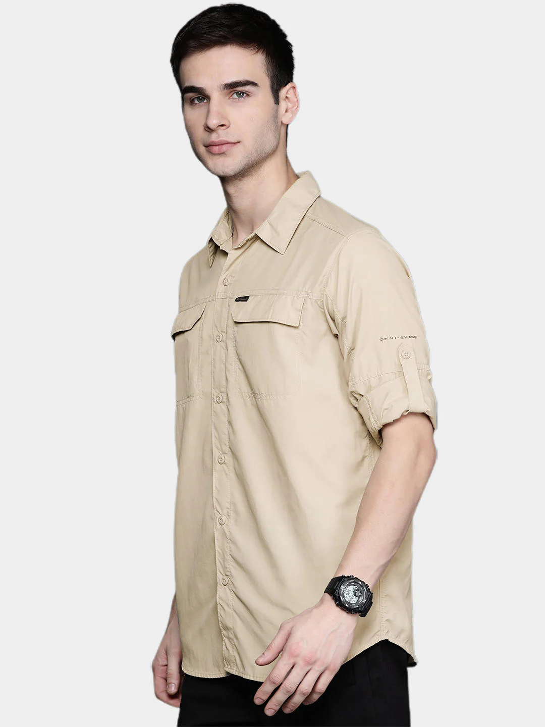 Columbia Men Beige Silver Ridge 2.0 Long Sleeve Shirt (Sun Protection) - Image 12