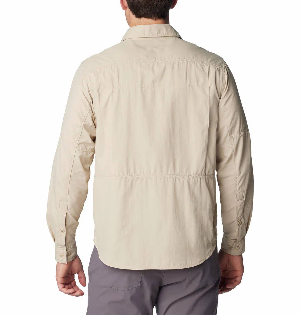 Columbia Men Beige Silver Ridge 2.0 Long Sleeve Shirt (Sun Protection) - Image 7