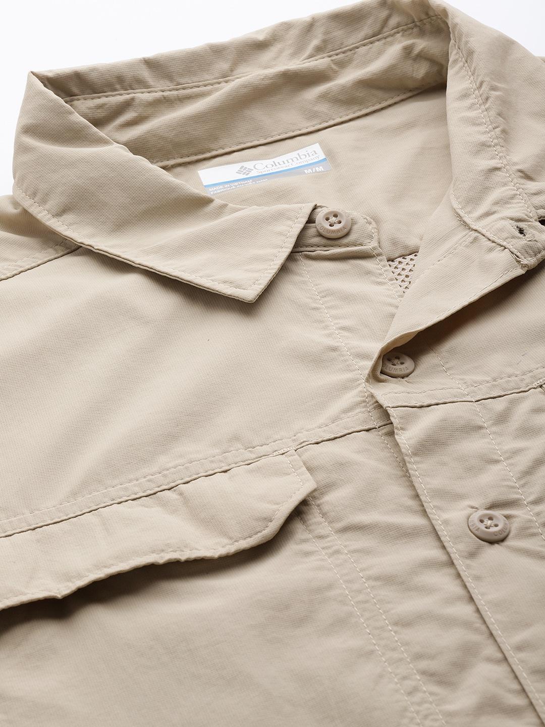 Columbia Men Beige Silver Ridge 2.0 Long Sleeve Shirt (Sun Protection) - Image 8