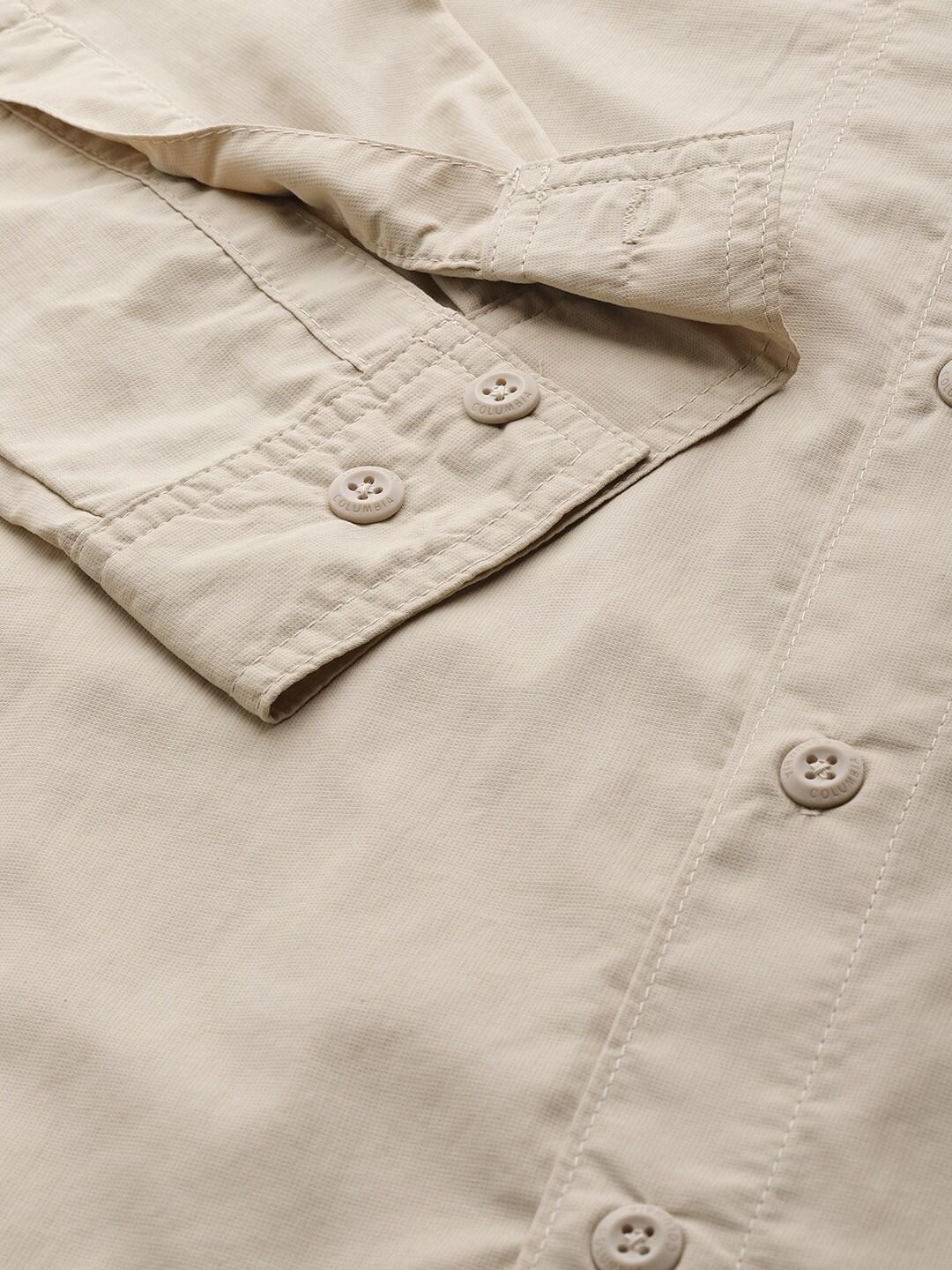 Columbia Men Beige Silver Ridge 2.0 Long Sleeve Shirt (Sun Protection) - Image 9