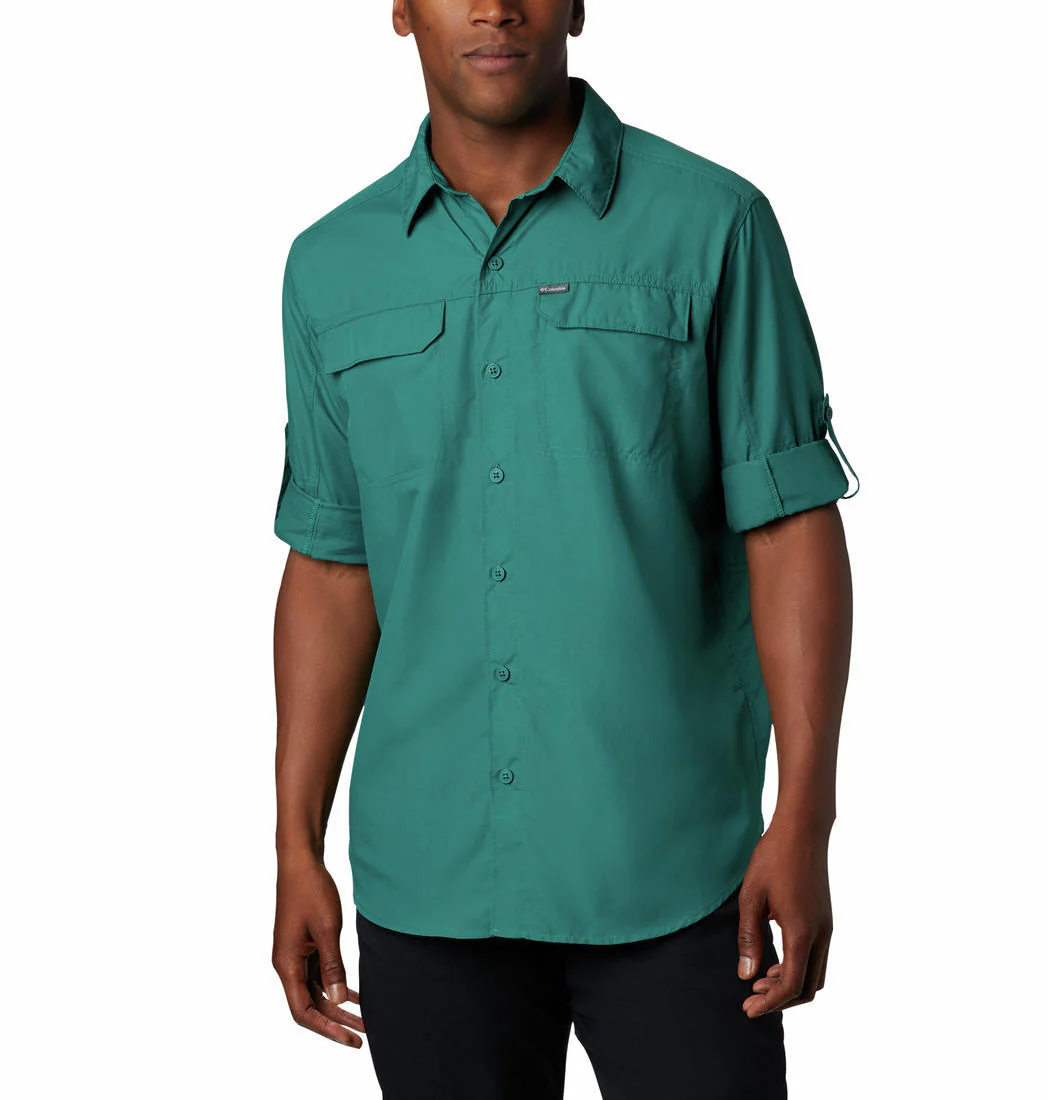 Columbia Men Blue Silver Ridge 2.0 Long Sleeve Shirt (Sun Protection) - Image 4