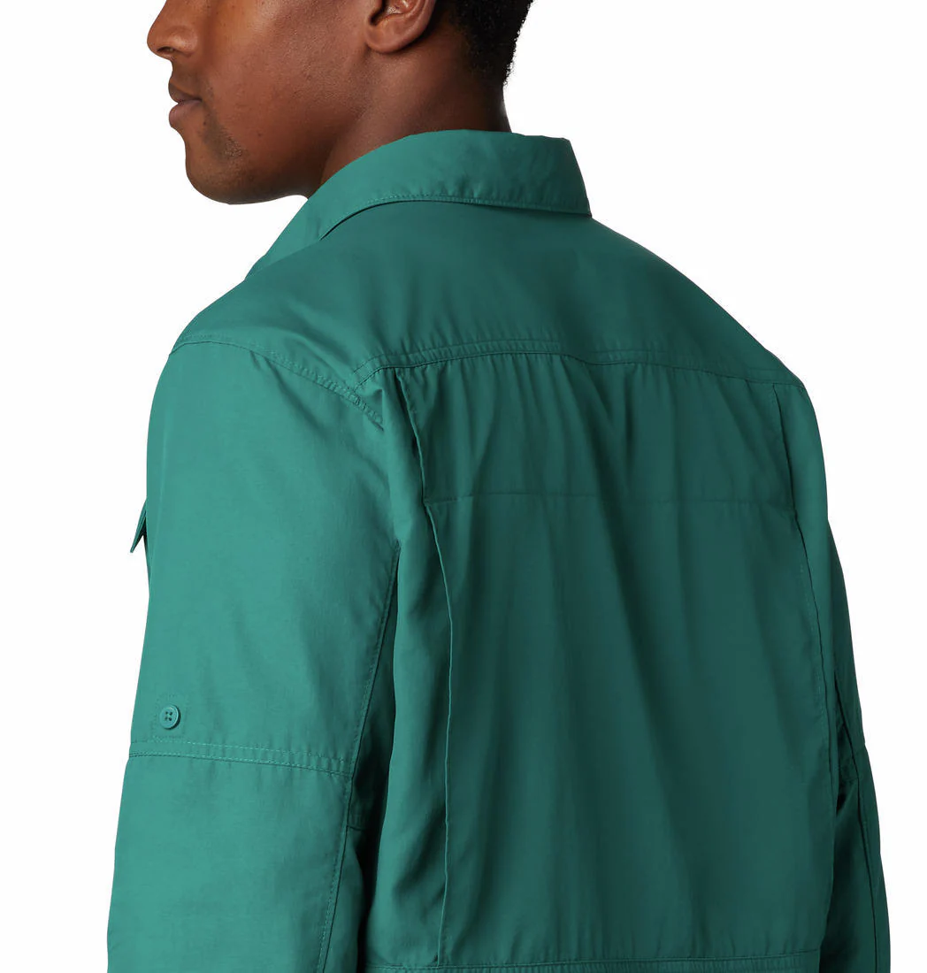Columbia Men Blue Silver Ridge 2.0 Long Sleeve Shirt (Sun Protection) - Image 5