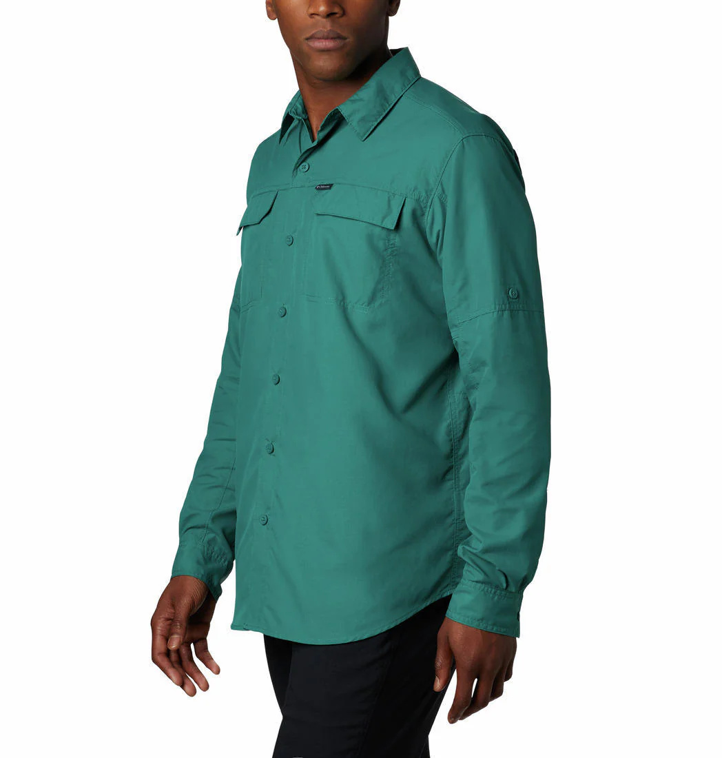 Columbia Men Blue Silver Ridge 2.0 Long Sleeve Shirt (Sun Protection) - Image 6