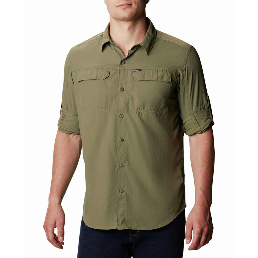 Columbia Men Green Silver Ridge 2.0 Long Sleeve Shirt (Sun Protection) - Image 2