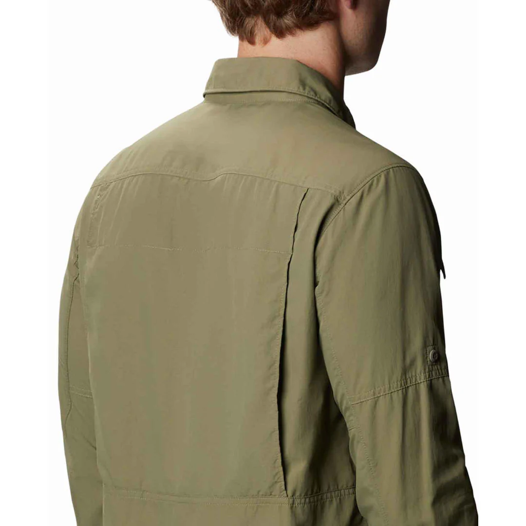 Columbia Men Green Silver Ridge 2.0 Long Sleeve Shirt (Sun Protection) - Image 4