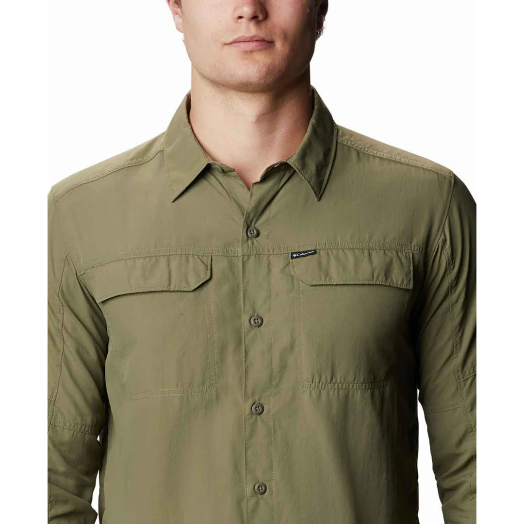 Columbia Men Green Silver Ridge 2.0 Long Sleeve Shirt (Sun Protection) - Image 6