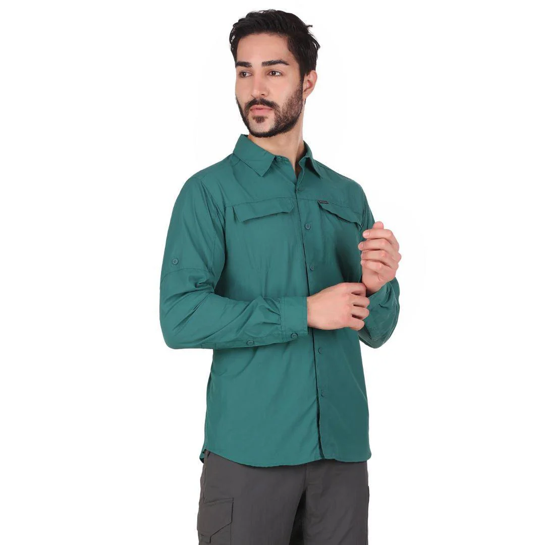 Columbia Men Blue Silver Ridge 2.0 Long Sleeve Shirt (Sun Protection) - Image 4