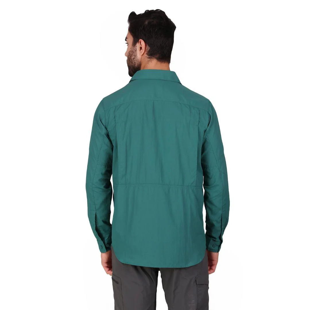 Columbia Men Blue Silver Ridge 2.0 Long Sleeve Shirt (Sun Protection) - Image 6