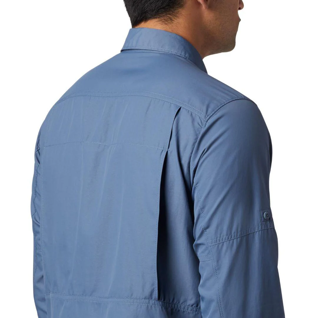 Columbia Men Blue Silver Ridge 2.0 Long Sleeve Shirt (Sun Protection) - Image 2