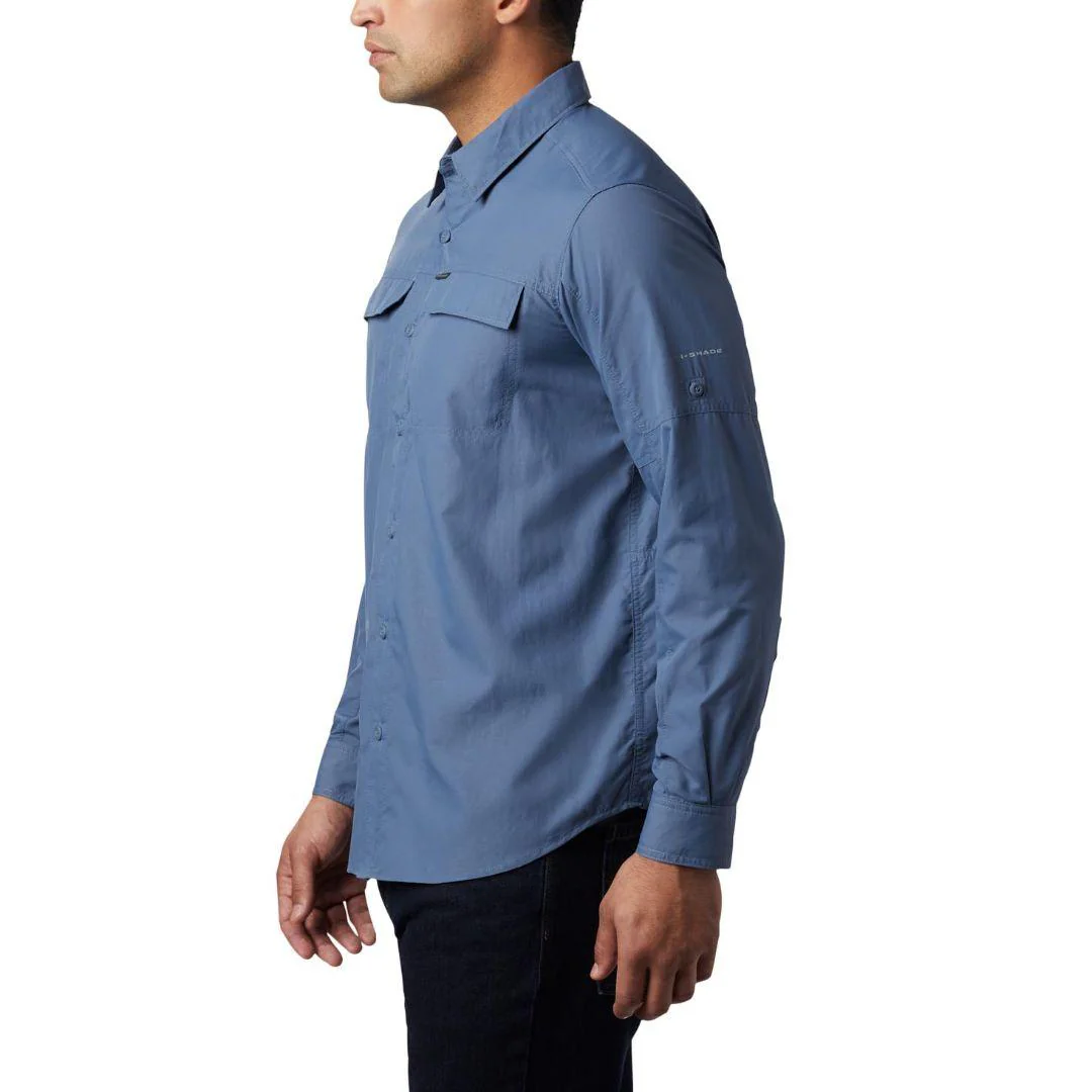 Columbia Men Blue Silver Ridge 2.0 Long Sleeve Shirt (Sun Protection) - Image 5