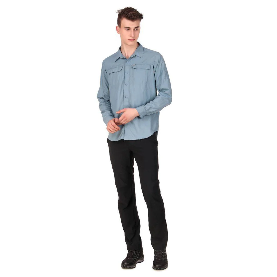 Columbia Men Blue Silver Ridge 2.0 Long Sleeve Shirt (Sun Protection) - Image 2