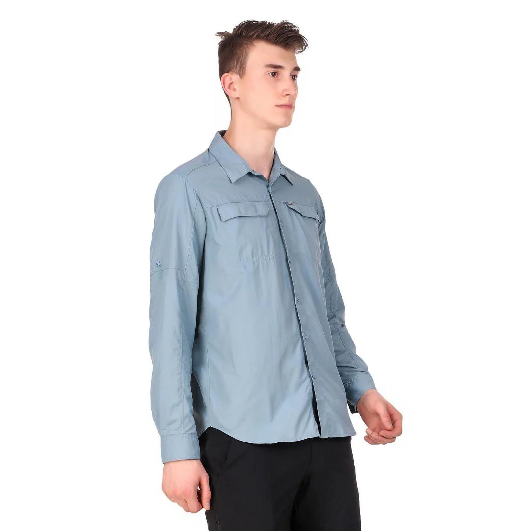 Columbia Men Blue Silver Ridge 2.0 Long Sleeve Shirt (Sun Protection) - Image 4