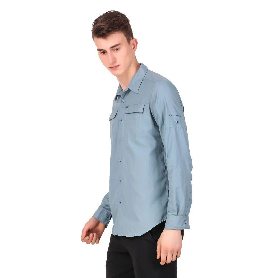 Columbia Men Blue Silver Ridge 2.0 Long Sleeve Shirt (Sun Protection) - Image 5